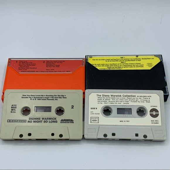 80’s Cassette Tape Lot of 6 Dionne Warwick with Cases and Artwork - Picture 10 of 11